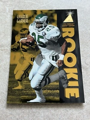 1995 Pinnacle Zenith Edition #Z139 Charlie Garner RC Rookie NFL Eagles - Image 1 of 2