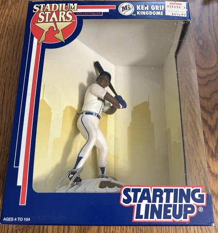 1992 Starting Lineup Stadium Stars Ken Griffey Jr. Kingdome Seattle Mariners New Cover
