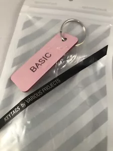 BASIC Keytag KEYTAGS von verschiedenen Produkten NEU NEU IN VERPACKUNG Schlüsselanhänger Pink Rose "BASIC" - Bild 1 von 5