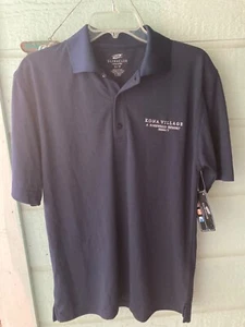 KONA VILLAGE RESORT HAWAII ISLAND Short Sleeve Navy Blue GOLF POLO New Sz S/P - Picture 1 of 4