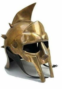 Maximus Gladiator Helmet Medieval Knight Roman Greek Spartan Movie Armor Replica - Picture 1 of 4