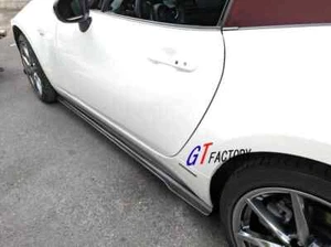 CS STYLE CARBON SIDE SKIRT EXTENSION SPOILER FOR MAZDA MX-5 MIATA ND - Picture 1 of 8