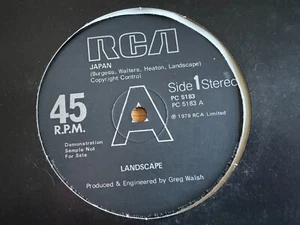 Landscape - Japan / Gotham City PROMO 12" 1979 Vinyl Record Single RCA PC 5183 - Picture 1 of 4