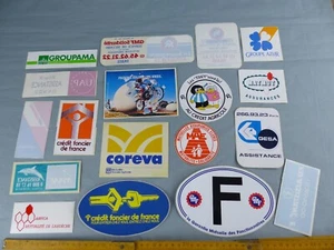 Lot de 18 autocollants stickers aufkleber ASSURANCES DIVERS GMF UAP VINTAGE A13 - Imagen 1 de 5
