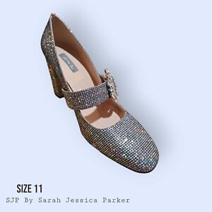 SJP By Sarah Jessica Parker, women's Celine block Heel  Jane pump size 11 41 1/2