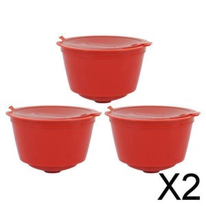 Filtro Capsule CaffÃ¨ 2X 3 Pezzi per Dolce Gusto Mini Me Genio Circolo Rosso