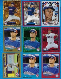 YU DARVISH 9 CARD PARALLEL LOT 2012 TOPPS GOLD SPARKLE 2013 TOPPS GOLD + + - Picture 1 of 2