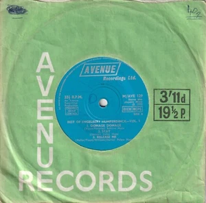 Unknown Artist - Best Of Engelbert Humperdinck Vol 1 (Avenue 1970) 7" EP - Picture 1 of 2
