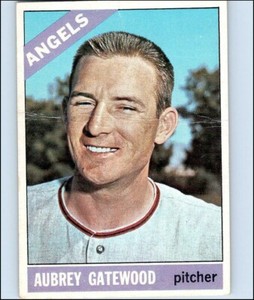 1966 Topps Baseball AUBREY GATEWOOD #42 Ungraded Los Angeles Angels VINTAGE