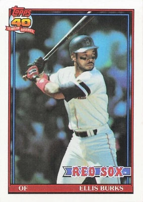 1991 Topps Ellis Burks Boston Red Sox #70 - Image 1 of 2