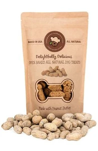 Delightfully Delicious Dog Treats Made in USA All Natural Oven Baked Training Tr - Picture 1 of 5