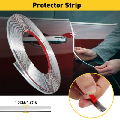 16ft 1/2" Trim Chrome Molding Strip Car Decoration Door Side Body Protector - Image 1 of 4