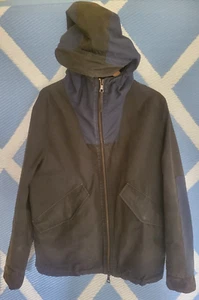 Albam ' Trail Parka Jacket ' Black/Navy Blue Men's Medium Cotton Coat Free Post - Picture 1 of 21