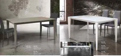 Dining Table Rectangular Extensible Plan Glass Modern Cooking Design - Image 1 of 4