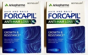 Forcapil Hair Active ralentiza la caída del cabello estimula el crecimiento del cabello paquete de 2 - Imagen 1 de 11
