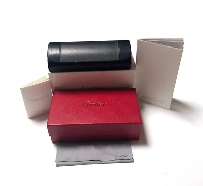 Пустой подлинный чехол для солнцезащитных очков Cartier с аксессуарами - Изображение 1 из 4