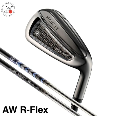 Majesty Golf Prestigio 13 Wedge Club Black #AW LV760 Graphite Shaft R-Flex MTO - Image 1 of 4