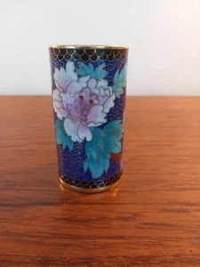Cloisonne Enamel Vase, 11CMS TALL - Picture 1 of 14