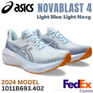 ASICS Running  Shoes NOVABLAST 4 Light Blue/Light Navy 1011B693 402 NEW!