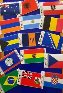 CAR STICKERS INTERNATIONAL FLAGS - Picture 1 of 171