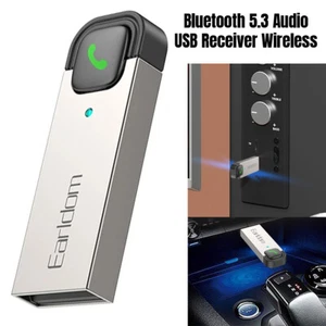 Receptor Bluetooth 5.3 Transmisor 2 en 1 Adaptador AUX para Música de Coche y Manos Libres - Imagen 1 de 10