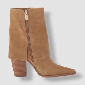 Vince Camuto Women's Brown Alolison Suede Cuffed Ankle Booties Shoe Size 8 - Picture 1 of 7