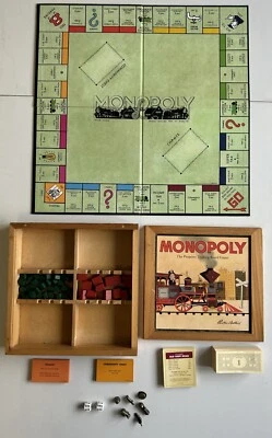 Monopoly Board Game Nostalgia Edition - Wooden Box 2003 by Parker Brother - Image 1 of 4