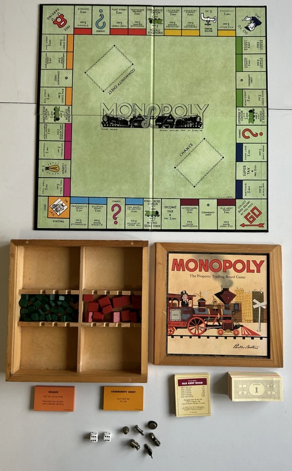 Monopoly Board Game Nostalgia Edition - Wooden Box 2003 by Parker Brother - Image 1 of 4