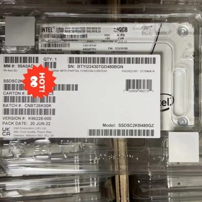 480GB Intel S4520 SSD SATA 6Gb/s 2,5" SATA III SSDSCKKB480GZ01 Solid State Drive - Bild 1 von 3