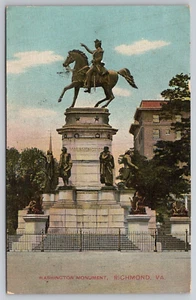 WASHINGTON MONUMENT RICHMOND VA postcard B5 - Picture 1 of 2