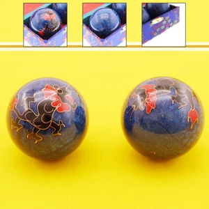 Set/2x Baoding Balls Drache Gesundheit Übung Stress Entspannung Therapie - Picture 1 of 5