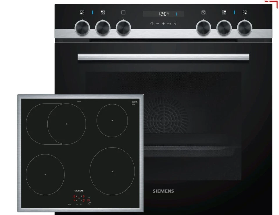 Siemens EQ521IA00 Herdset HE517ABS1 Einbau-Herd EEK A und EI645BB17 Induktions-K - Bild 1 von 4