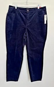 Talbots Cord Jegging Curvy Jeans Hose Navy Blau Damen 16P 16 Petite NEU - Bild 1 von 6
