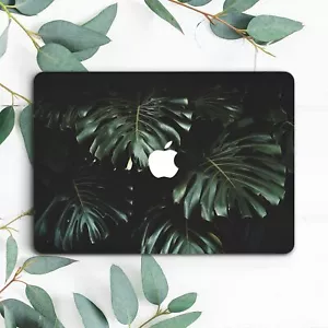Dunkelgrüne Palmblätter tropische Pflanzen Hartschale für Macbook Pro 13 15 16 Air 13 - Bild 1 von 3