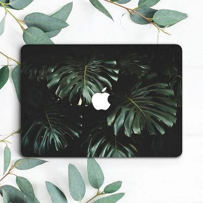 Dark Green Palm Leaves Tropical Plants Hard Case For Macbook Pro 13 15 16 Air 13 - Image 1 of 3