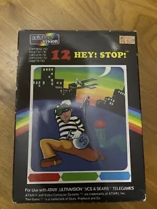 Rare RAINBOW VISION HEY STOP! Atari 2600, Complete in box - Picture 1 of 4