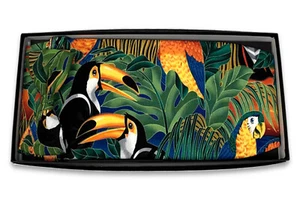 Men's Toucan Paradise Bow Tie and Cummerbund Set - Picture 1 of 1