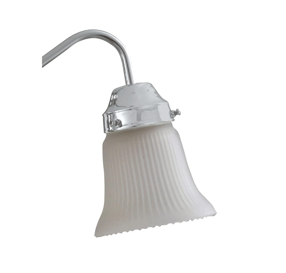 Savoy House GL232 White Ribbed Bell Glass Shade for the Savoy - White - Image 1 of 1