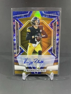 2023 Panini Rookies & Stars Kenny Pickett TRUE BLUE Auto #/50 Steelers  - Image 1 of 2