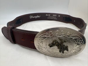 Wrangler Echtleder Jungen Western Rodeo braun Gürtel - Bild 1 von 8