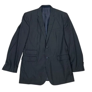 Vintage NICOLE FARHI Tweed Wool Blazer M 40R Grey Check Checked Sportcoat Jacket - Picture 1 of 11