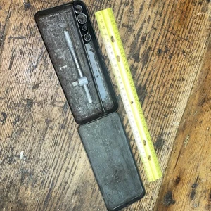 Stevens Walden Socket Set W/ 4 Sockets Vtg Used - Foto 1 di 4