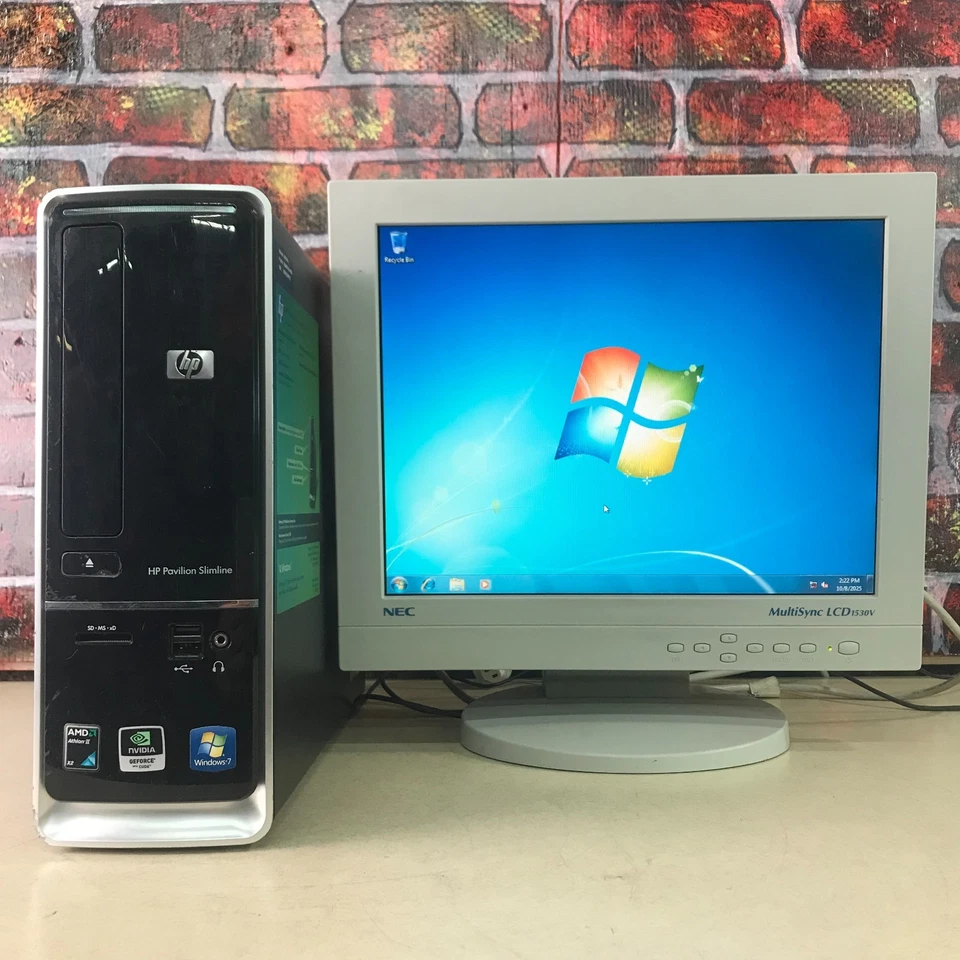 HP Pavilion SFF PC Retro Gaming AMD Athlon 2.80GHz 3GB RAM (Windows 7 64-Bit) - Image 1 of 4