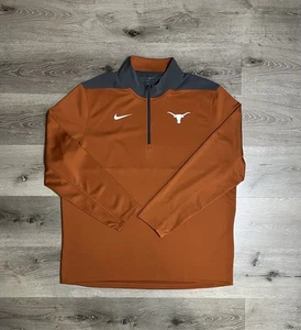Chaqueta cortavientos Nike Texas Longhorns Quarter Zip naranja quemado talla XL - Imagen 1 de 4