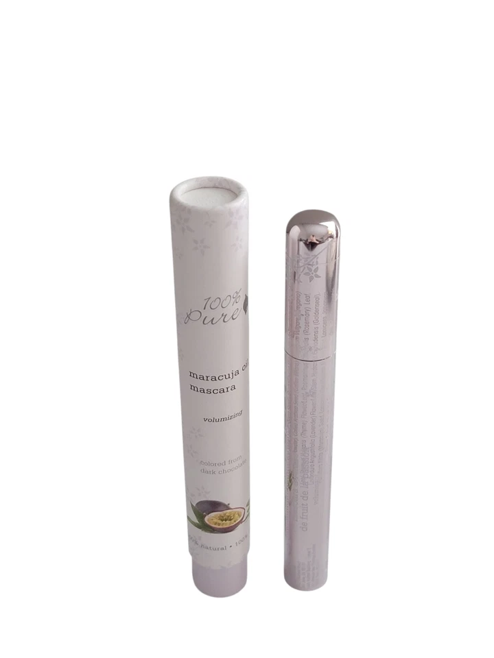 Máscara de pestañas de aceite de maracuyá 100 % puro chocolate oscuro voluminizador 0,35 oz SELLADA Foto 1 de 4