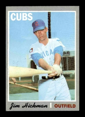 1970 Topps #612 Jim Hickman   EX/EX+ X3571972 - Image 1 of 3