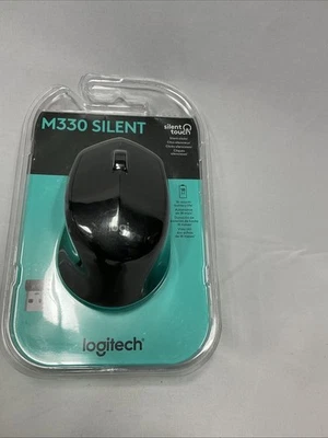 Logitech M330 Silent Plus 1000 DPI Wireless Mouse - Black (910-004905) - Image 1 of 2