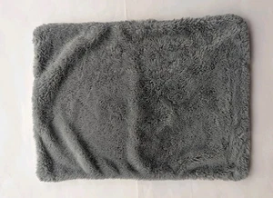 UGG Plush Gray Faux Fur Pillow Cover 19"Х25" Polyester - Picture 1 of 5