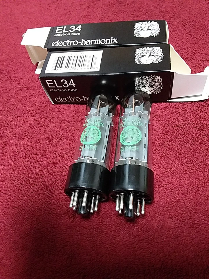 Electro-Harmonix EL34 Vakuumröhre - Gebraucht, Gebrauchsspuren, Funktioniert - Bild 1 von 3