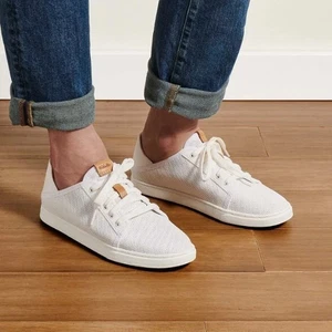 Olukai Pehuea Li Mesh-Sneaker Damengröße 7,5 100 $ in weiß - Bild 1 von 22